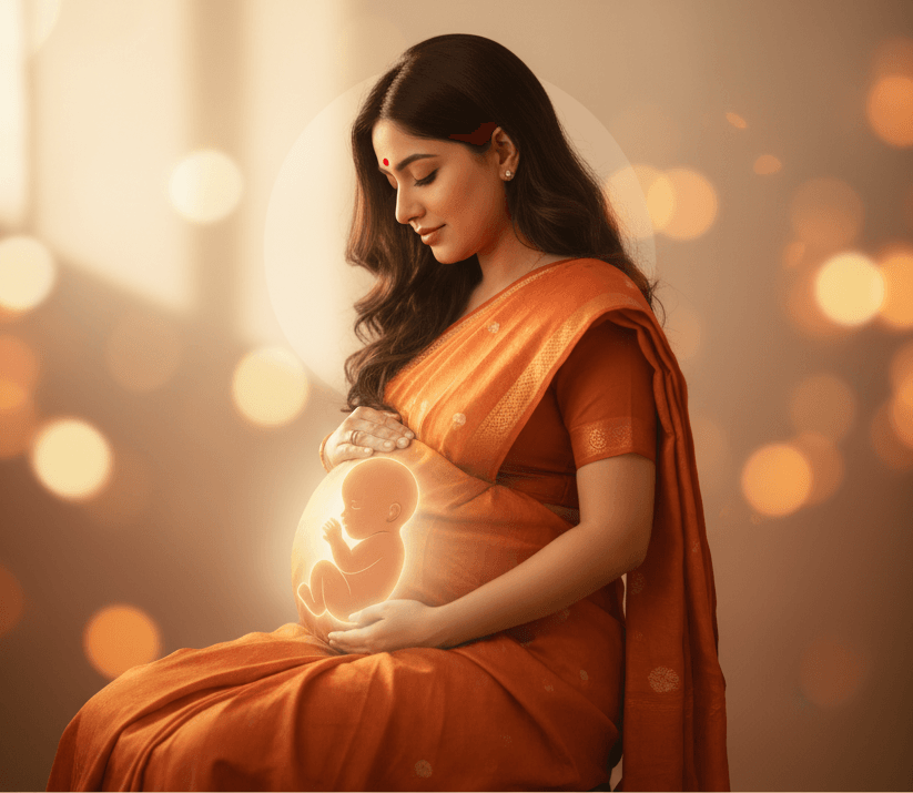 Dr. Shital Bankar, an expert on the "mother is the first teacher" philosophy, leading a Garbh Sanskar class