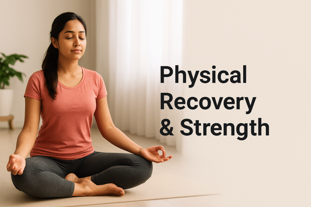 Postnatal yoga for physical recovery and pelvic floor strength