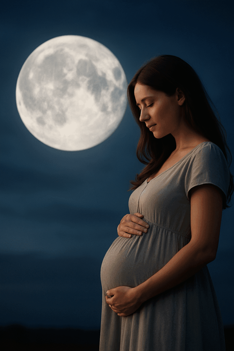 full moon and pregnancy baby bonding meditation — Garbh Sanskar