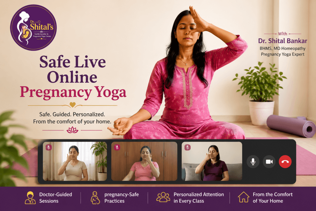Is Online Pregnancy Yoga Safe – Live doctor-guided prenatal yoga class